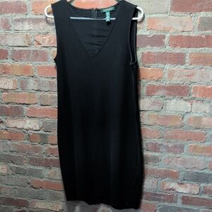 Lauren Ralph Lauren Black Sleeveless Midi Dress